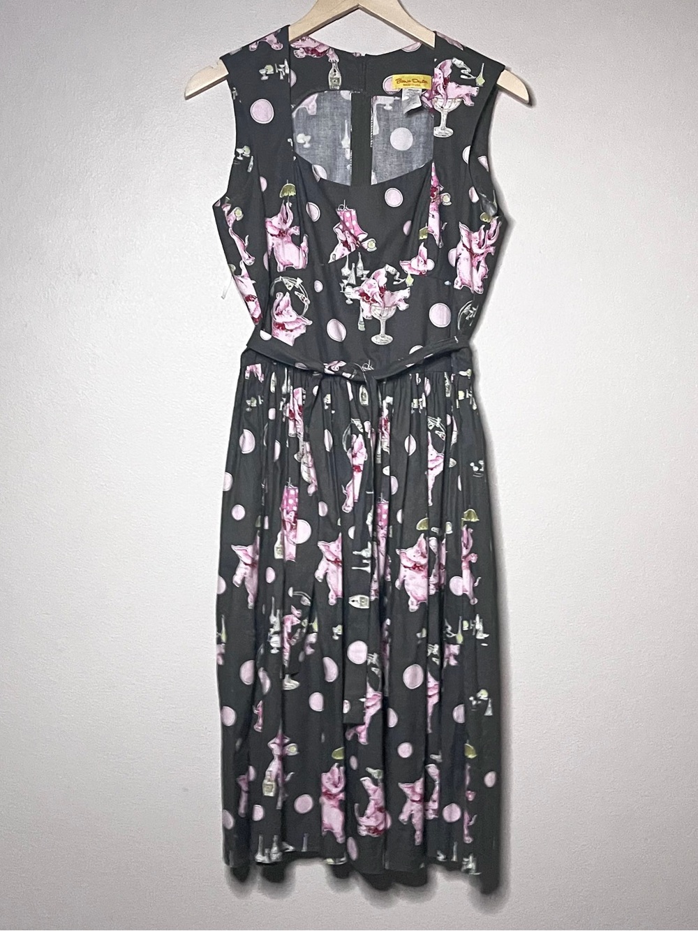 Bernie Dexter Sugar Doll Elephant Print Fit & Flare Dress - Picture 4 of 10